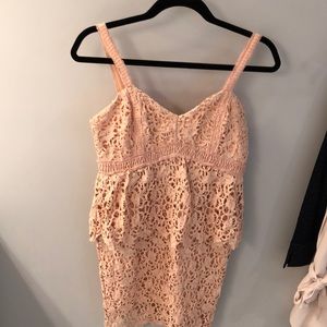 JOA lace dress with peplum detail size SMALL